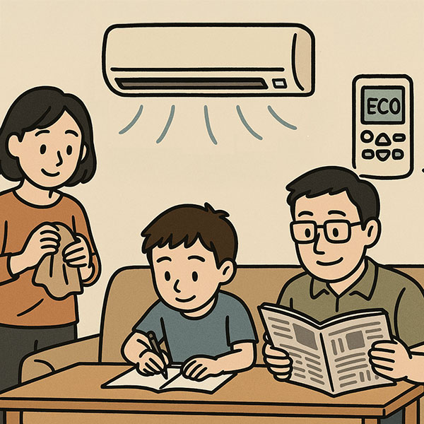 エアコンの省エネになる