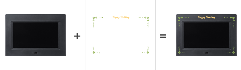 デジタルフォトフレームのオリジナル名入れ特集 ノベルティ 記念品にオススメ サンワダイレクト