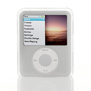【クリックでお店のこの商品のページへ】iPod nanoハードケース(第3世代用・各種アタッチメント付) 200-PDA005