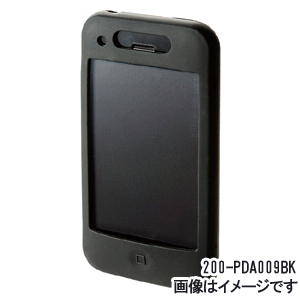 【クリックで詳細表示】【在庫処分】 iPhone3Gシリコンケース スマートタイプ (ブラック) 200-PDA009BK