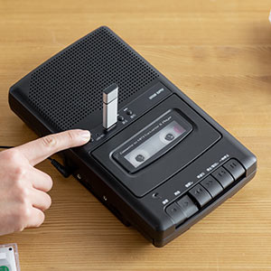 カセットテープ　microSD変換プレーヤー