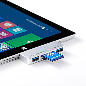 Surface Pro 3 専用USB3.0ハブ（サーフェスプロ3・外付けHDD接続・USB