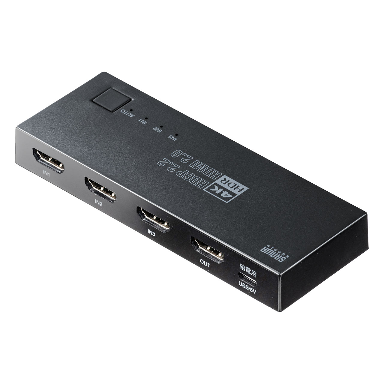 HDMI分配器 1入力 2出力 4K/60Hz対応 HDR非対応 HDMIスプリッター 400 