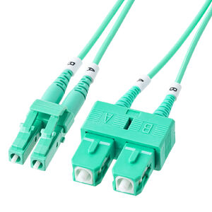 500-MOM3LCSC-05 ���t�@�C�o�P�[�u�� OM3 10GBASE-SR/SW�K�i 10Gbps �}���`���[�h LC×2-SC×2 ���K�l�^ 2�c �V���[�g�u�[�c �f���v���b�N�X 50��m 5m OM3���t�@�C�o�P�[�u��