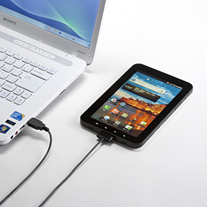 Galaxy Tab 充電 Pc接続usbケーブル Sc 01c Sc 01d対応 500 Usb010の販売商品 通販ならサンワダイレクト