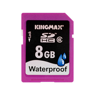 【クリックでお店のこの商品のページへ】SDHCメモリカード(防水タイプ・Class6・8GB) 600-HCKW8G