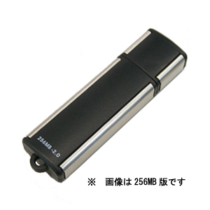 【クリックで詳細表示】USBフラッシュメモリ(レギュラータイプ・256MB) 600-U256