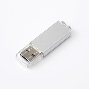 【クリックで詳細表示】USBフラッシュメモリ(レギュラータイプ・1GB) 600-UFD1G