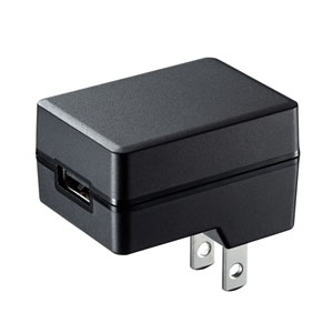"USB充電器 2A 1ポート L型 高耐久 絶縁キャップ"