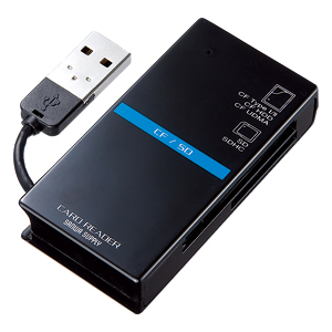 【クリックでお店のこの商品のページへ】【わけあり在庫処分】USB2.0 マルチカードリーダーライター(SD、CF対応・ブラック) ADR-CML1BK