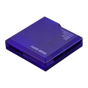 【クリックで詳細表示】【わけあり在庫処分】 SDHCカードリーダーライター(SDXC・microSD対応・ブルー) ADR-DMCSBL