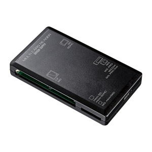 【クリックでお店のこの商品のページへ】USB2.0 マルチカードリーダーライター(48in1・ブラック) ADR-ML1BK