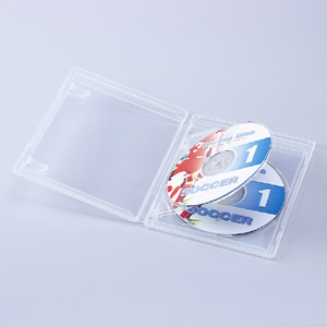 【クリックでお店のこの商品のページへ】【期間限定特価】ブルーレイディスクケース(2枚収納・クリア・5枚セット) BD-N2-5C
