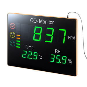 CHE-C2 CO2二酸化炭素パネルモニター 温度・音量計・測定器