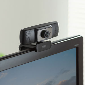会議用ワイドレンズカメラ（200万画素・広角150°・マイク内蔵・WEB会議・高画質・Zoom・Microsoft Teams・Skype）