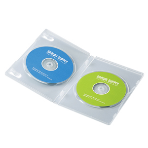 【クリックでお店のこの商品のページへ】DVDトールケース(2枚収納・クリア・3枚セット) DVD-N2-03C