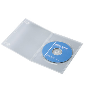 【クリックでお店のこの商品のページへ】超スリムDVDトールケース(1枚収納・クリア・10枚セット) DVD-S1-10C