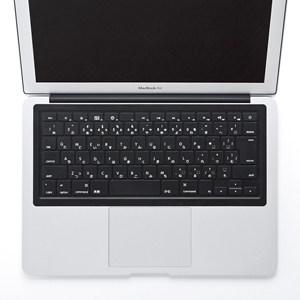 【クリックでお店のこの商品のページへ】【わけあり在庫処分】MacBook Air 13 キーボードカバー(ブラック) FA-MAC4BK