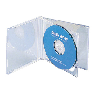 【クリックでお店のこの商品のページへ】DVD・CDプラケース(2枚収納・クリア・5枚セット) FCD-22C