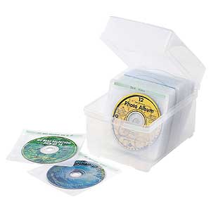 【クリックでお店のこの商品のページへ】不織布付DVD・CDケース(2枚収納不織布×50枚セット) FCD-FBOX100