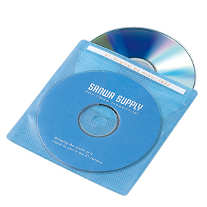 【クリックでお店のこの商品のページへ】DVD・CD用不織布ケース(2枚収納・6色ミックス・120枚セット) FCD-FN120MX