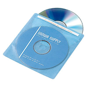 【クリックで詳細表示】DVD・CD用不織布ケース(2枚収納・6色ミックス・300枚セット) FCD-FN300MX