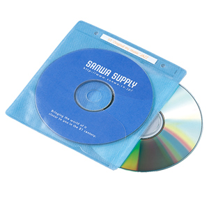 【クリックでお店のこの商品のページへ】2穴付DVD・CD用不織布ケース(2枚収納・6色ミックス・120枚セット) FCD-FR120MX
