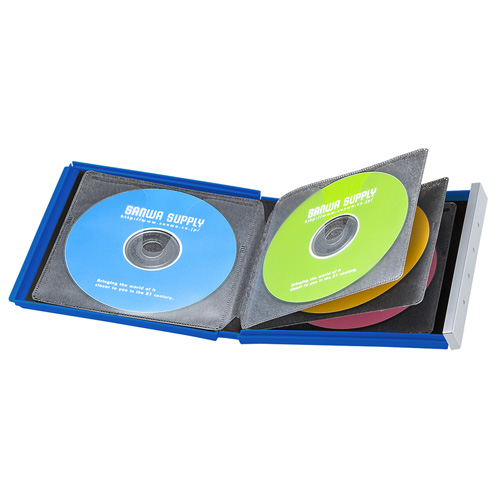 【クリックでお店のこの商品のページへ】ブルーレイディスク対応ポータブルハードケース(8枚収納・ブルー) FCD-JKBD8BL