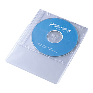 【クリックでお店のこの商品のページへ】DVD・CDスリムプラケース保護袋(5mmサイズ用) FCD-PT30U