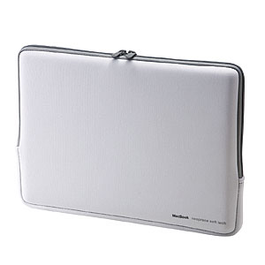 【クリックでお店のこの商品のページへ】MacBookプロテクトスーツ(ホワイト) IN-MAC13W