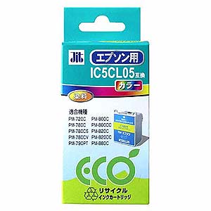 【クリックでお店のこの商品のページへ】リサイクルインク IC5CL05互換 カラー JIT-E05C