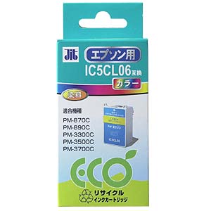 【クリックでお店のこの商品のページへ】リサイクルインク IC5CL06互換 カラー JIT-E06C