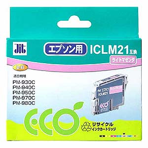 【クリックでお店のこの商品のページへ】リサイクルインク ICLM21互換 ライトマゼンタ JIT-E21LM