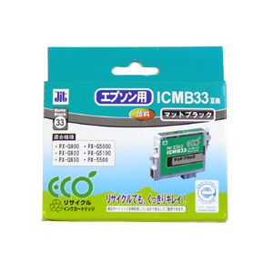 【クリックでお店のこの商品のページへ】リサイクルインク ICMB33互換 マットブラック JIT-E33MB