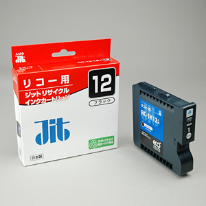 【クリックでお店のこの商品のページへ】リサイクルインク リコー RC-1K12互換 ブラック JIT-R12B