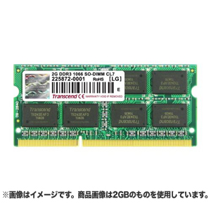 【クリックで詳細表示】1GB Memory for NotePC/SO-DIMM DDR3-1066 JM1066KSU-1G