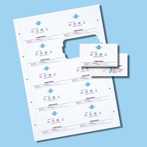 【クリックで詳細表示】インクジェットまわりがきれいな名刺カード(特厚・白・1000カード) JP-MCC04-1