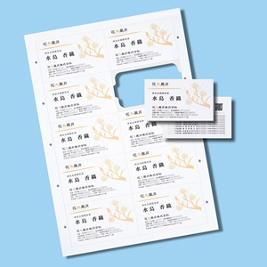 【クリックで詳細表示】マルチタイプまわりがきれいな名刺カード(標準厚・白・1000カード) JP-MCCM01-1