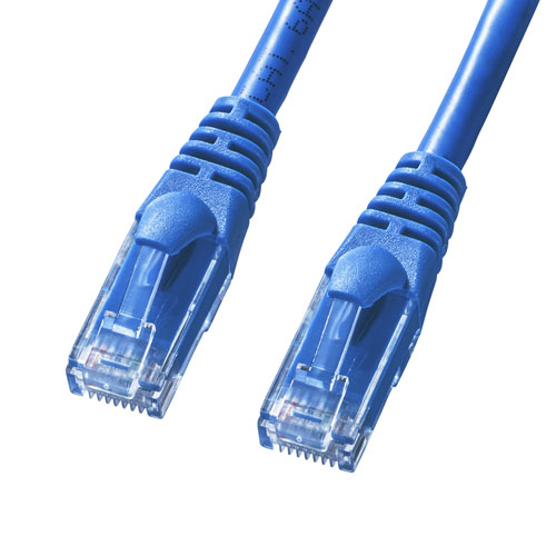 カテゴリ6Aより線LANケーブル（ブルー・0.5m）