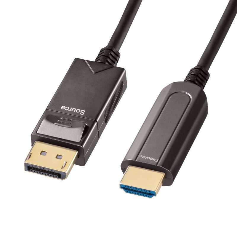 DisplayPort-HDMI変換光ファイバーケーブル 20m[KC-DPHDFB200]