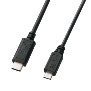 USB2.0 Type C-microBケーブル