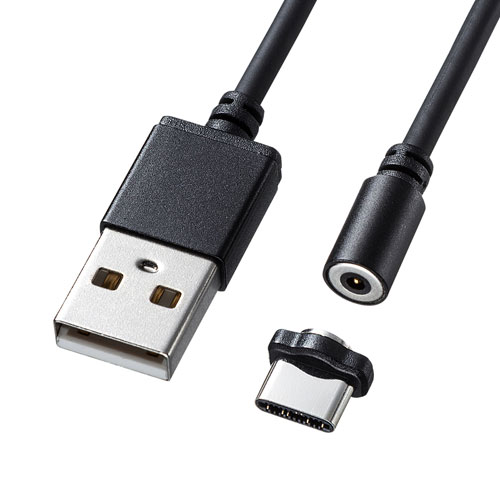 【クリックでお店のこの商品のページへ】USB Type-Cケーブル(マグネット・超小型・1m) KU-CMGCA1