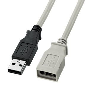 【クリックでお店のこの商品のページへ】USB延長ケーブル(0.3m) KU-EN03