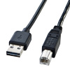 両面挿せる USBケーブル 3m USB2.0 A-Bコネクタ ブラック KU-R3の販売商品 |通販ならサンワダイレクト