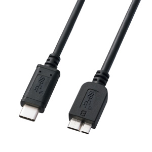 USB3.1 Gen2 Type C-microBケーブル