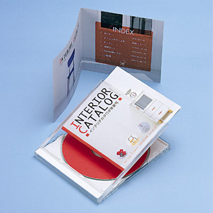 【クリックでお店のこの商品のページへ】CD/DVDインデックスカード(2つ折り・カラーレーザー用) LBP-DVD02