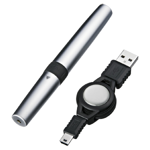 【クリックでお店のこの商品のページへ】USBグリーンレーザーポインター(USB電源) LP-GL100US