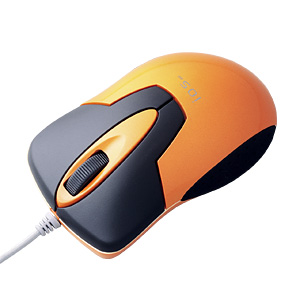 【クリックでお店のこの商品のページへ】MR-S光学センサーマウス イオスmt(オレンジ) MA-100HD