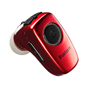 【クリックで詳細表示】超小型Bluetoothヘッドセット(カナル型・レッド) MM-BTMH17R