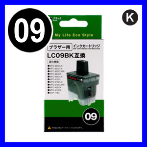 【クリックで詳細表示】【期間限定特価】ブラザー LC09BK 互換 汎用インクカートリッジ OMB-09B